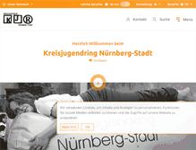 Tablet Screenshot of kjr-nuernberg.de
